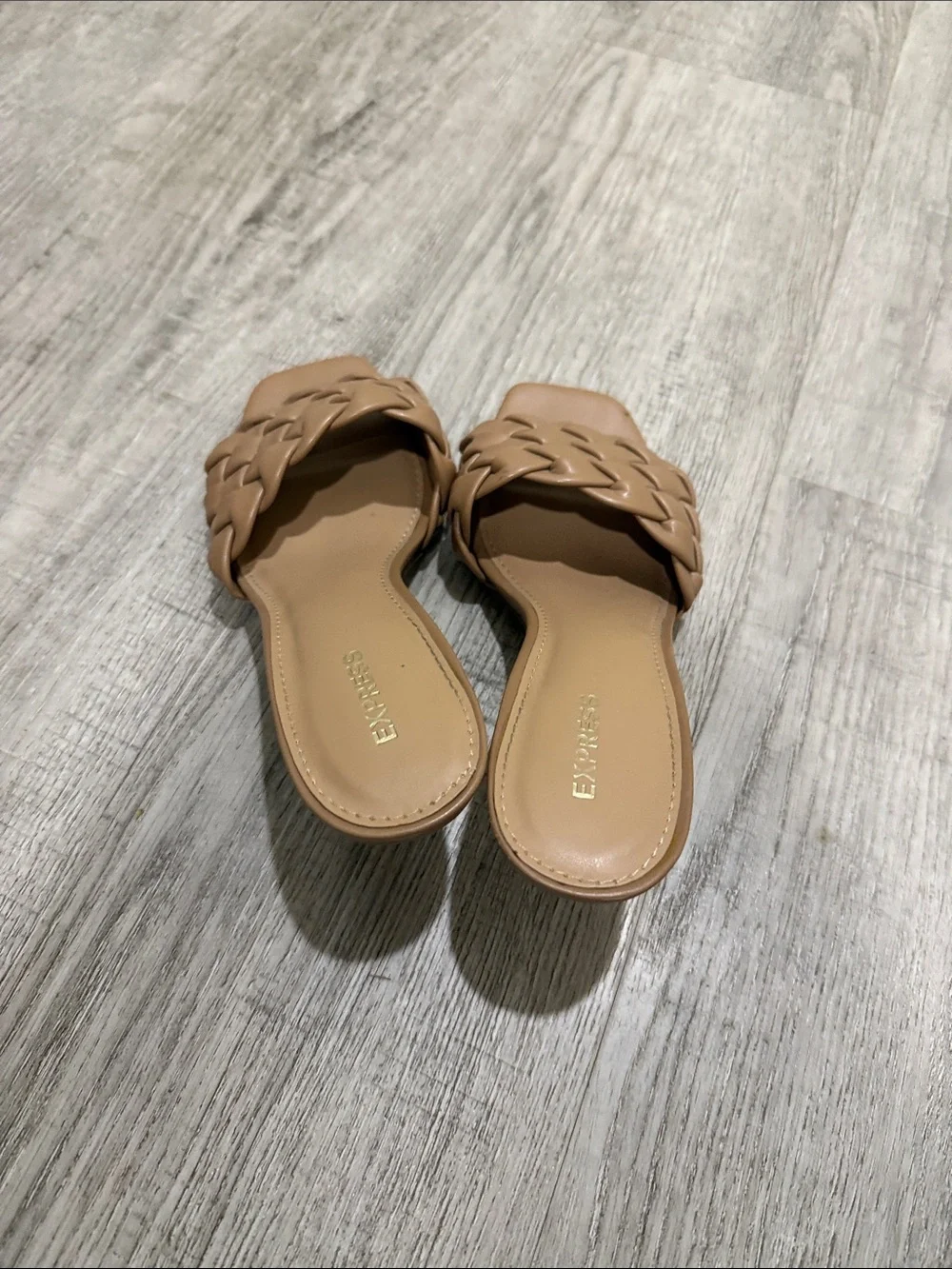 Express Braided Slide Mules in Brown - Picture 5 of 5
